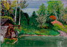 Mill, oil on canvas, by Sheri Caldwell