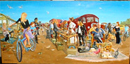 Flea Market, Vinyl CD cover by Neil Osborn