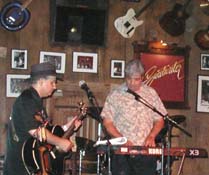 Jack Pendergrast of the James Moseley Band sitting in